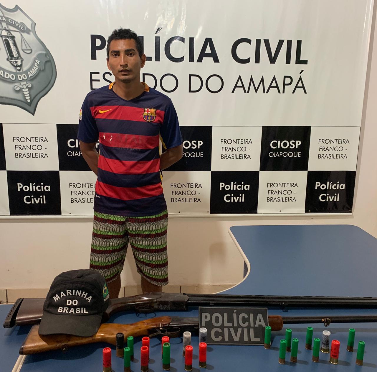 POLÍCIA CIVIL REALIZA 4 PRISÕES E APREENSÕES DE ARMAS E MUNIÇÕES EM OIAPOQUE 